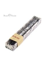 Vj Felicita Tükenmez KalemKutulu Metal Gövde Çiçekler Desen 0.7mmMavi