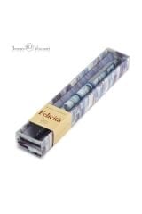 Vj Felicita Tükenmez KalemKutulu Metal Gövde Renkli Ahşap Desen 0.7mmMavi