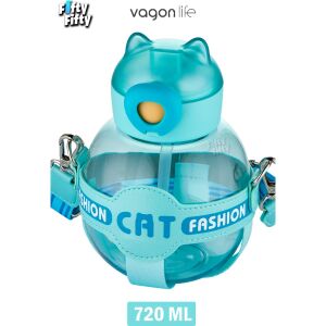 VAGONLİFE 720 ML KILIFLI VE PiPETLİ SU MATARASI Su Yeşil