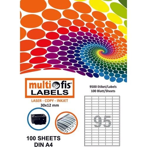 Cassa Laser Etiket30x12 Mm 1095