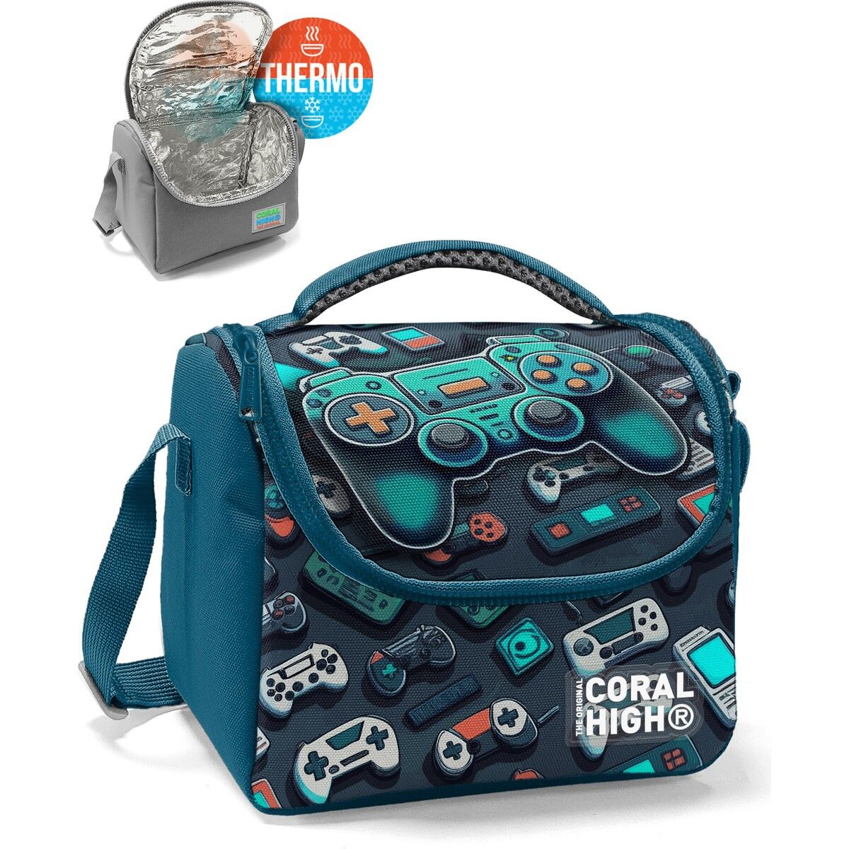 Coral High Nefti Gamer Desenli Thermo Beslenme Çantası 12784
