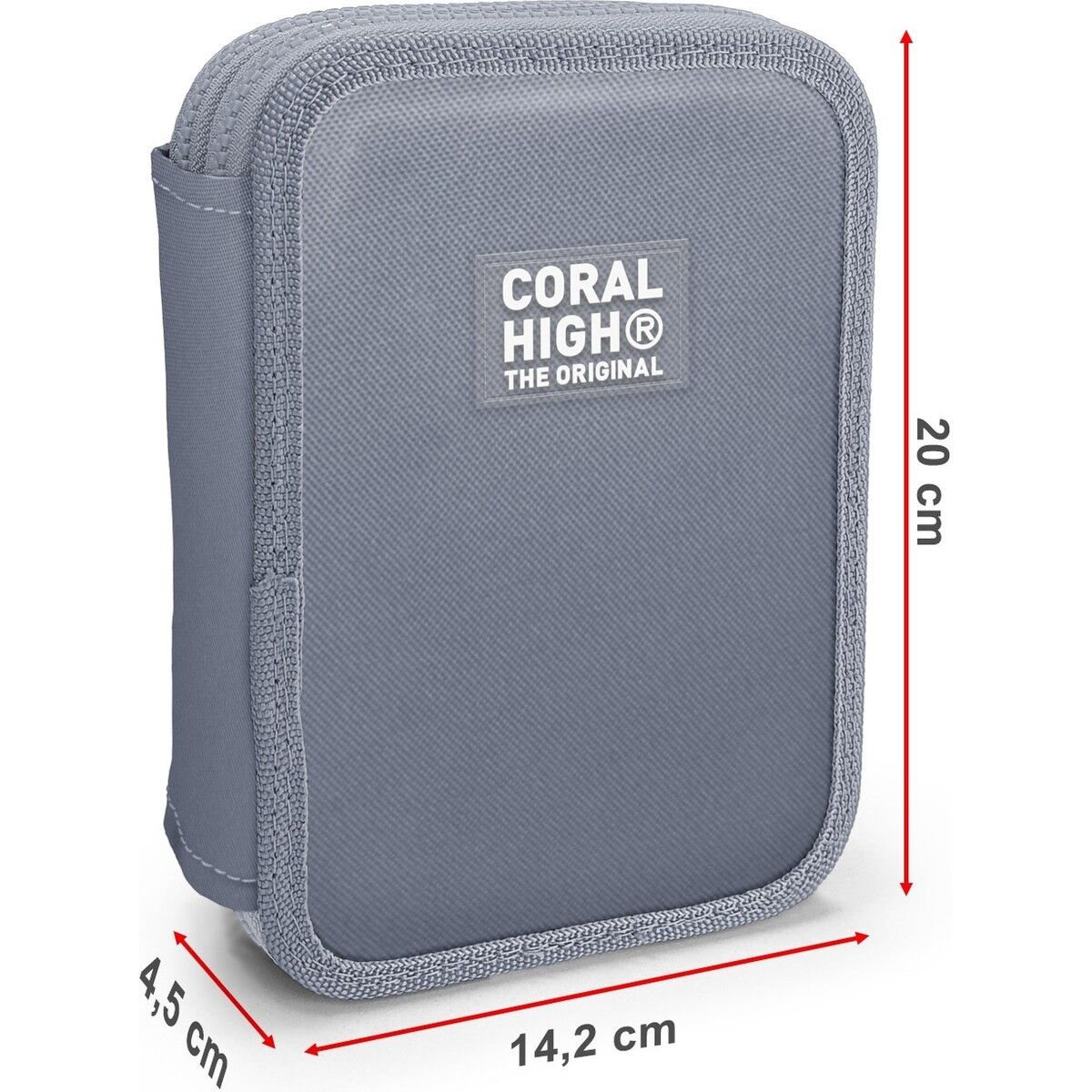 Coral High Kids Kırmızı Mavi Astronot Uzay Desenli Çift Katlı Kalem Çanta 31113