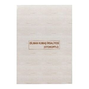 Kumas İrsaliyesi 2/50 3 Nüshalı Dilman