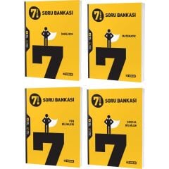 2023 7. Sınıf Matematik Ingilizce Fen Sosyal Soru Seti 4 Kitap