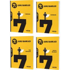 2023 7. Sınıf Matematik Ingilizce Fen Sosyal Soru Seti 4 Kitap