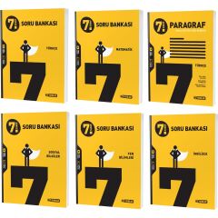 2023 7. Sınıf Matematik Türkçe Fen Sosyal Ingilizce Paragraf Soru Seti 6 Kitap