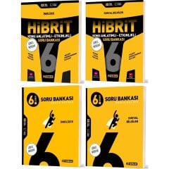 2026 6. Sınıf Ingilizce + Sosyal Bilgiler Soru + Hibrit - Konu Seti 4 Kitap
