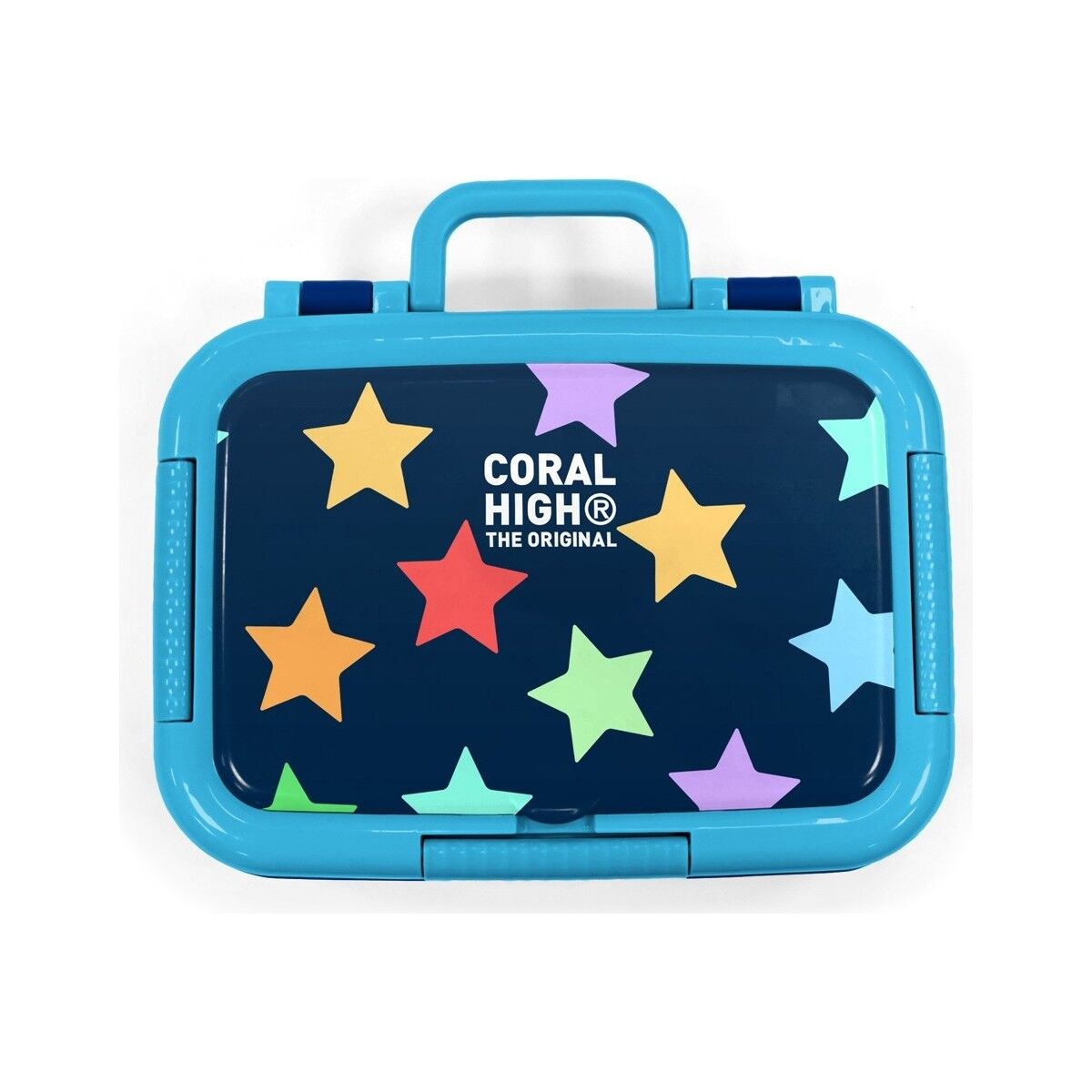 Coral High Kids Lacivert Renkli Yıldız Desenli Paslanmaz Çelik Beslenme Kabı 39109
