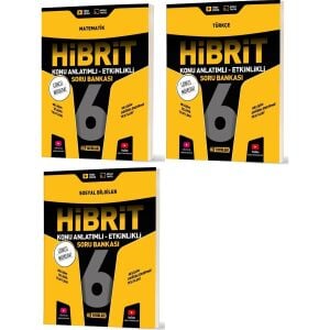 2026 6. Sınıf Matematik + Türkçe + Sosyal Hibrit - Konu Seti 3 Kitap
