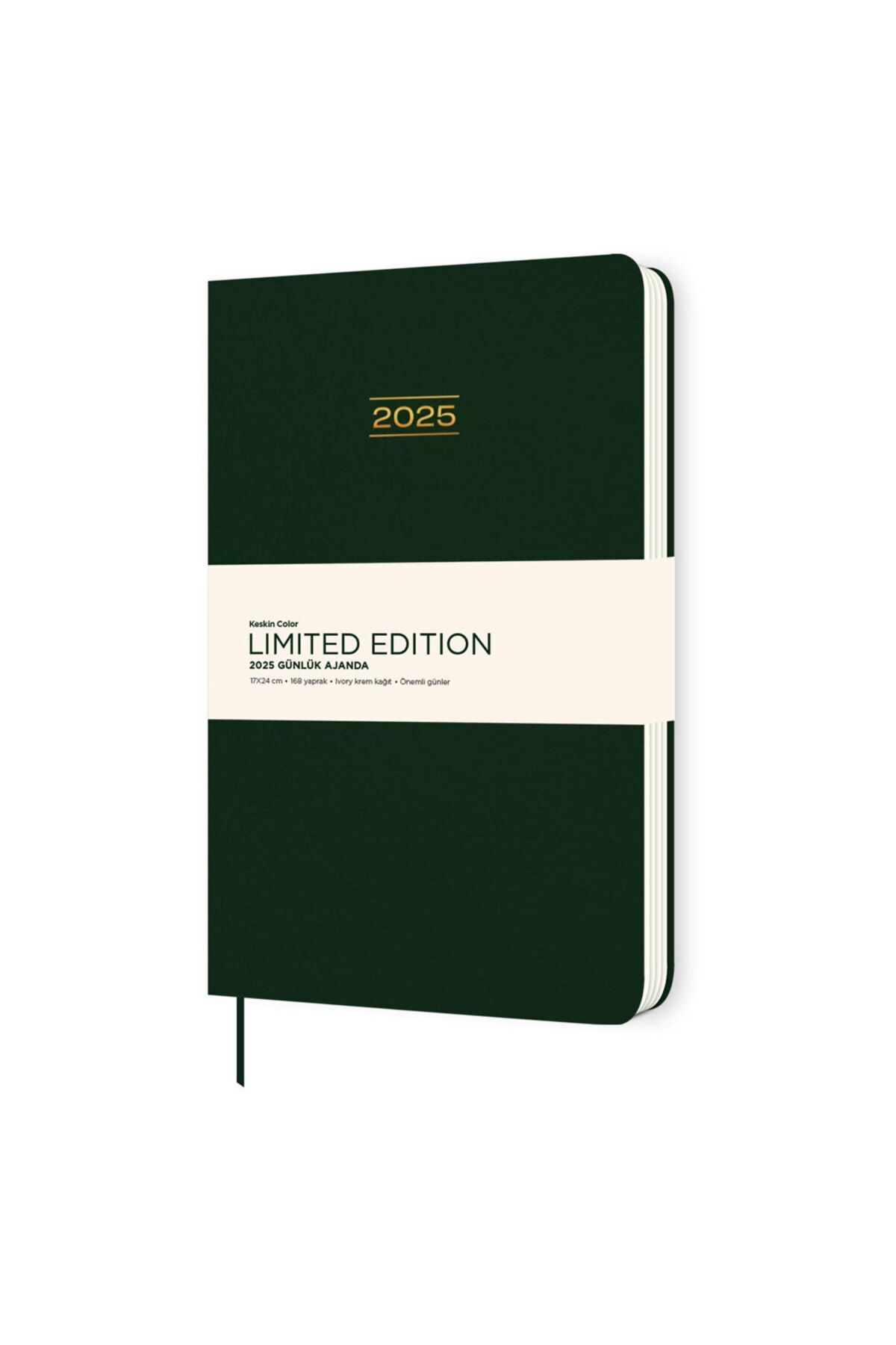 Keskin Color Günlük Ajanda Ciltli Limited Edition Yeşil 17x24 2025