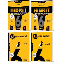 2026 6. Sınıf Türkçe + Fen Bilimleri Soru + Hibrit - Konu Seti 4 Kitap