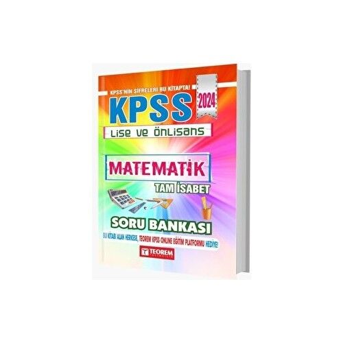 Teorem Yayıncılık Kpss Lise Ön Lisans Tam Isabet Matematik Soru Bankası