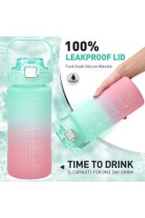 Vagonlife Su Matarası 1500ML VGN2213 Mavi Pembe