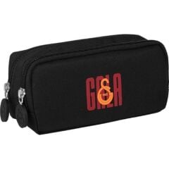 Galatasaray 2 Bölmeli Logo Baskılı Kalemlik Siyah