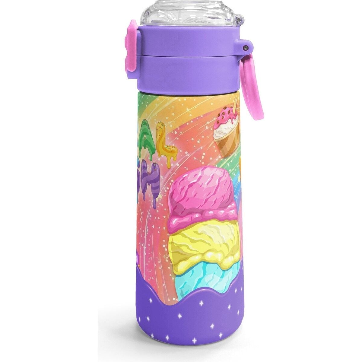Coral High Kids Milka Dondurma Desenli Pipetli ve Direkt Içim Çelik Termos 500 ml 38136