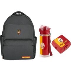 Taraftar Galatasaray Çanta+ Suluk+ Beslenme Kabı Set7