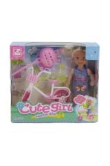 Bisikletli Mini Manken Bebek