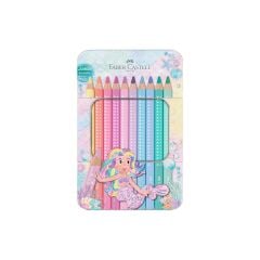 Faber-Castell Jumbo Sparkle Boya K, Pastel, 10'lu