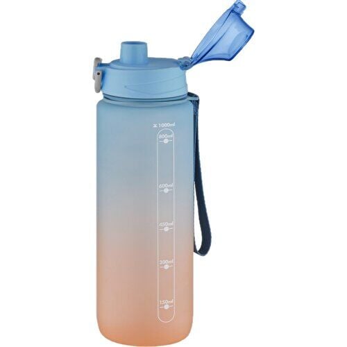 Vagonlife 1 Liitre Rahat Içim -Pipetsiz- Çift Renk Motivasyon Su Mataras