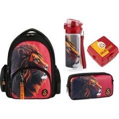 Taraftar Galatasaray Çanta+ Kalemlik+ Suluk+ Beslenme Kabı Set 12