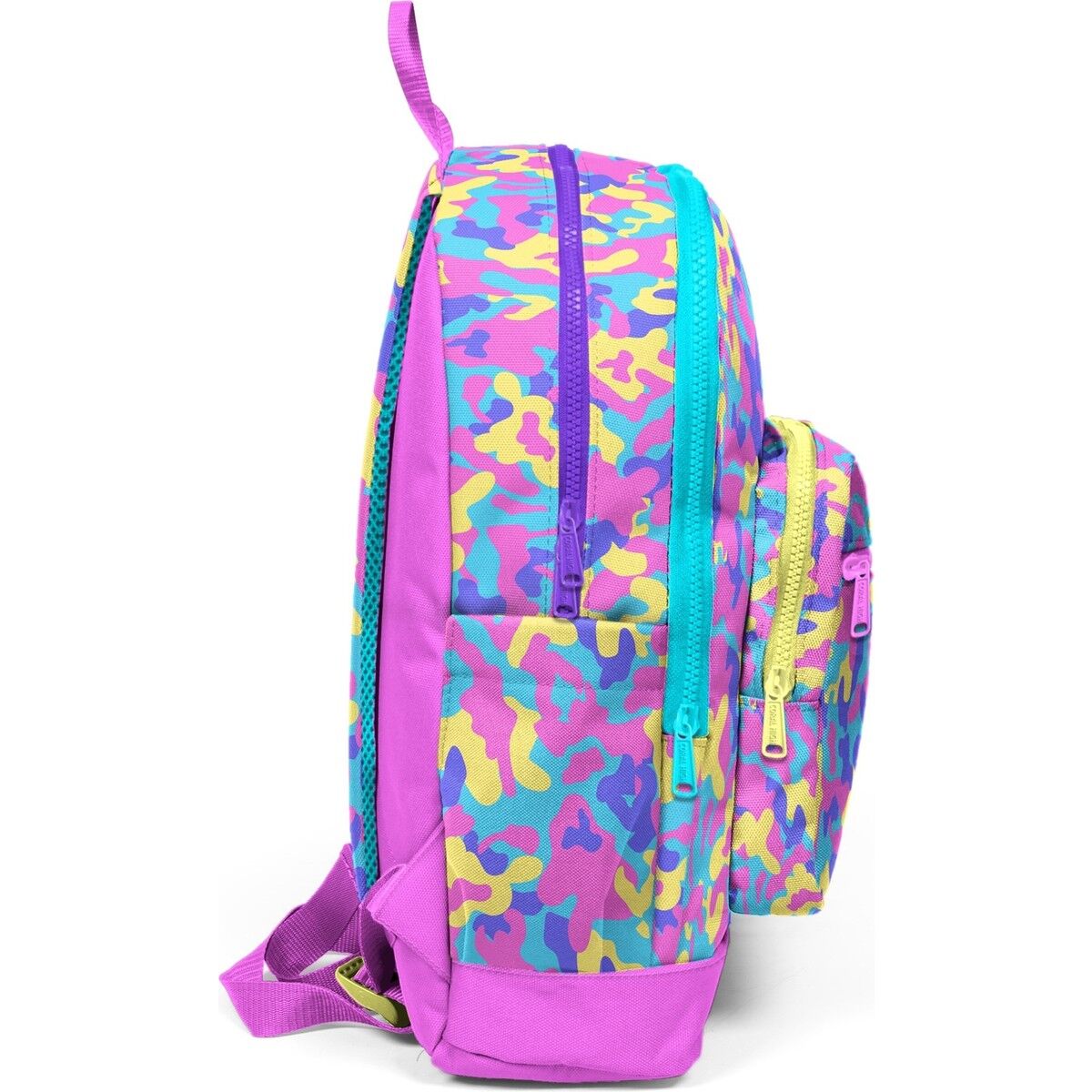 Coral High Kids Pembe Sarı Lavanta Kamuflaj Desenli Okul Sırt Çantası 33201
