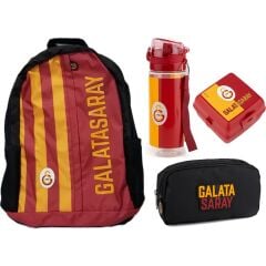 Taraftar Galatasaray Çanta+ Kalemlik+ Suluk+ Beslenme Kabı Set1