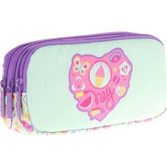 Kaukko Kıds 3 Bölmeli Kalem Çantası (paterned Candy)