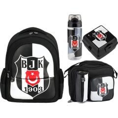 Taraftar Beşiktaş Çanta+ Beslenme Çantası+ Suluk+ Beslenme Kabı Set 14