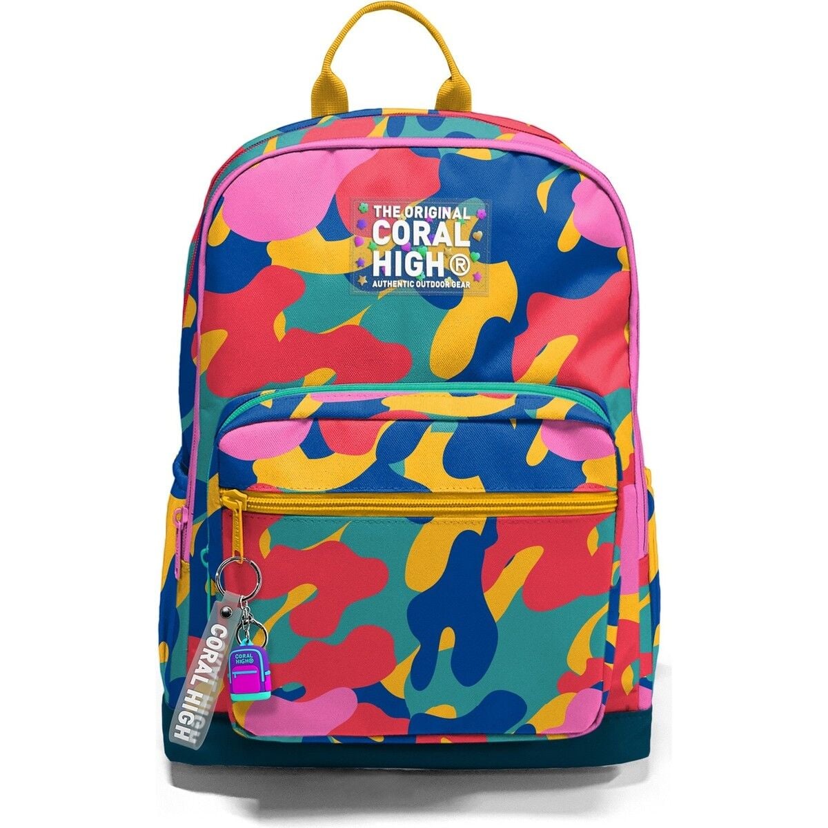 Coral High Renkli Kamuflaj Desenli Okul Sırt Çantası 33232