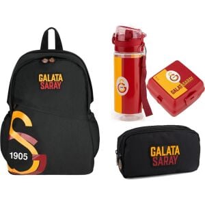 Taraftar Galatasaray Çanta+ Kalemlik+Suluk+ Beslenme Kabı Set 16