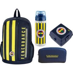 Taraftar Fenerbahçe Çanta + Suluk + Kalemlik+ Beslenme Kutusu Set 1