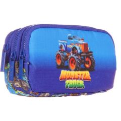 Kaukko Kıds 3 Bölmeli Kalem Çantası (cube Monster Truck)