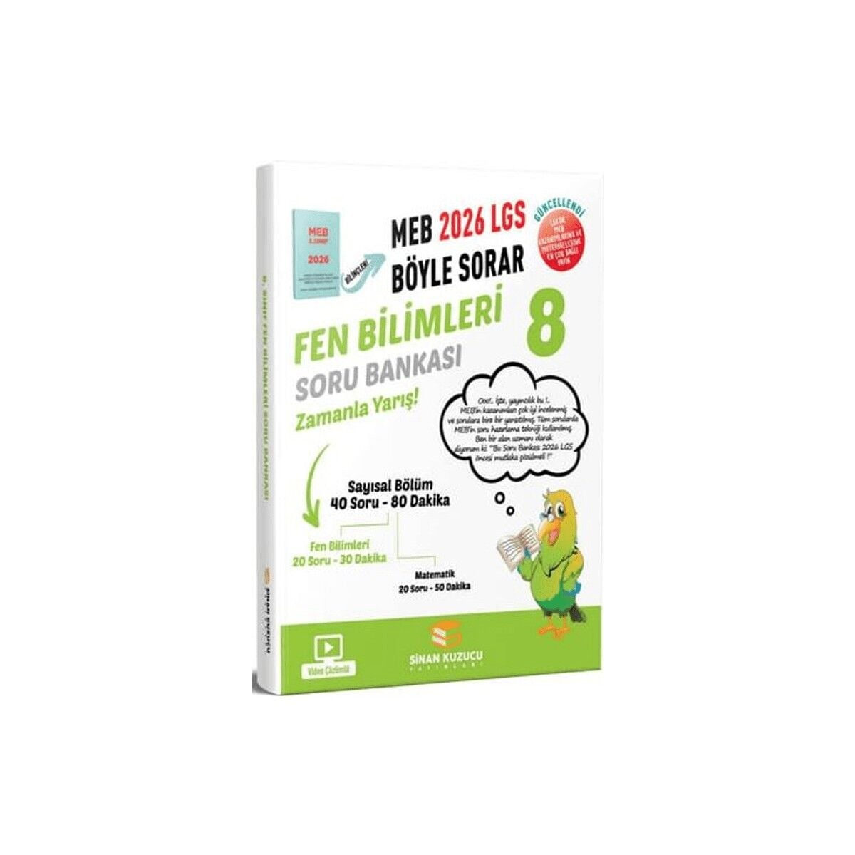 8. Sınıf 2026 Lgs Meb Böyle Sorar Fen Bilimleri Soru Bankası Video Çözümlü Sinan Kuzucu Yayınları