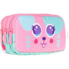 Kaukko Kıds 3 Bölmeli Kalem Çantası (cute Face Mouse)
