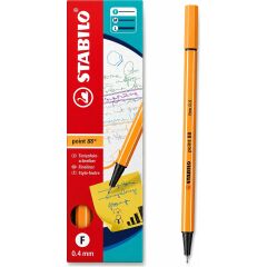 Keçe Uçlu Ince Kalem 88 Point 0.4 mm Papatya Turuncusu 88/85 10 Lu Paket