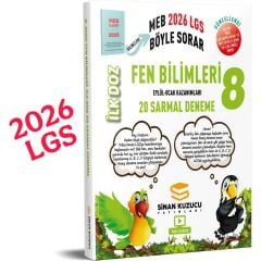 2026 8. Sınıf LGS Fen Bilimleri İlk Doz 20 Sarmal Deneme Sinan Kuzucu