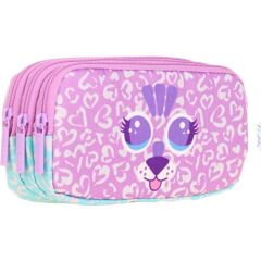 Kaukko Kıds 3 Bölmeli Kalem Çantası (cute Face Tıger)