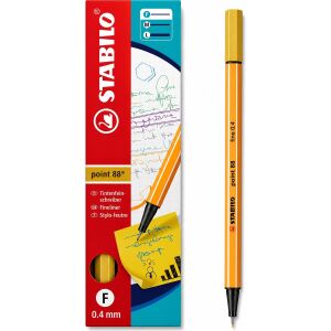 Keçe Uçlu Ince Kalem 88 Point 0.4 mm Köri Sarısı 88/87 10 Lu Paket