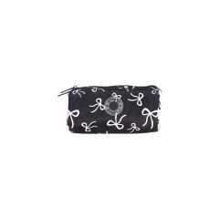 Kaukko Bow Kalem Çantası Black-White K1887