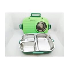 Vagonlife BL70100 Çelik Hazneli Lunch Box Beslenme Kabı Yeşil