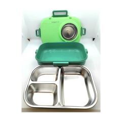 Vagonlife BL70100 Çelik Hazneli Lunch Box Beslenme Kabı Yeşil