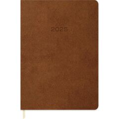 Keskin Color Günlük Termo Deri Ajanda Kahverengi 16x24 2025