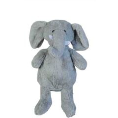 Halley Oyuncak Peluş Oturan Fil 40 Cm Gri