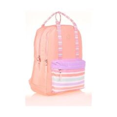 Kaukko Double Stripe Sırt Çantası Salmon K1766