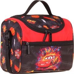 Kaukko Kids Erkek Çocuk Yarış Arabası Baskılı Isı Yalıtımlı Okul Beslenme Çantası (Kırmızı - Siyah) - L5400