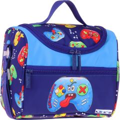 Kaukko Kids Erkek Çocuk Good Game Baskılı Isı Yalıtımlı Okul Beslenme Çantası (Lacivert - Kırmızı) - L5390