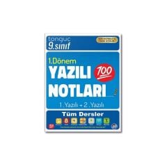 Tonguç 9. Sınıf 1. Dönem Yazılı Notları 1, Yazılı 2. Yazılı