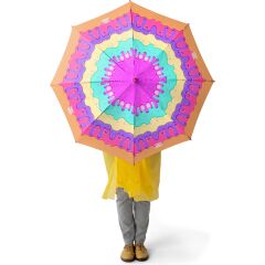 Coral High Kids Neon Renkli Dama Desenli Çocuk Şemsiyesi 36102