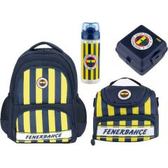 Tarafta Fenerbahçe Çanta + Beslenme Çantası + Suluk + Beslenme Kutusu Set 17