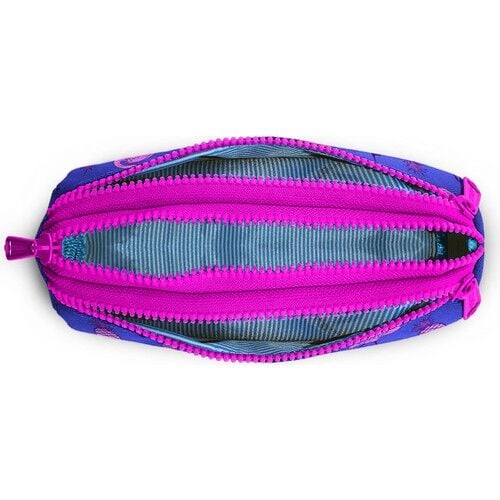 Coral High Kids Üç Bölmeli Kalem Kutusu Lavanta Pembe Flamingo Desenli 22316